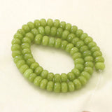 5x8mm Olive-Green Faceted Wheel Beads for Handbags Women Diy