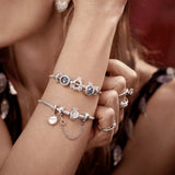 Bracelet Women Crown Snake Jewelry Silver 925 Original Pendant Charms Diy Ideas