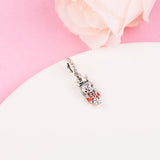 Nutcracker Dangle Christmas Crystal 925 Silver DIY Kit for Bracelets & Necklaces
