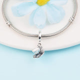 Magical Tea Cup Christmas Crystal Dangle 925 Silver