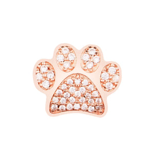Seed Beads Rose Pet Footprint Charm Crystal 925 Silver Bracelet Necklace DIY Kit
