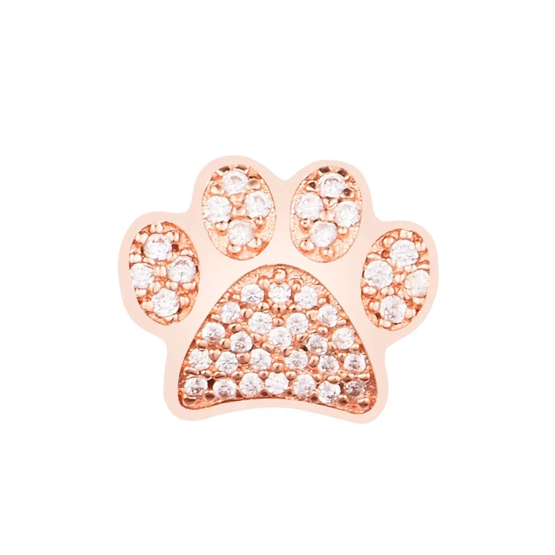 Seed Beads Rose Pet Footprint Charm Crystal 925 Silver Bracelet Necklace DIY Kit