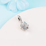 Snowflake Snow Globe Dangle Christmas 925 Silver DIY Kit