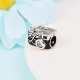 Spider Camera Selfie Charm Christmas Crystal 925 Silver DIY Kit