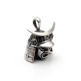 Samurai Armor Mark Pendant Stainless Steel Men's Helmet Necklace