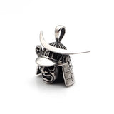 Samurai Armor Mark Pendant Stainless Steel Men's Helmet Necklace