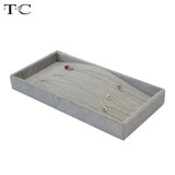 Velvet Jewelry Tray Necklace Box Pendant Storage Organizer