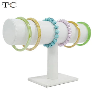 Leatherette/Velvet Jewelry Holder Bracelet Chain Watch T bar Rack