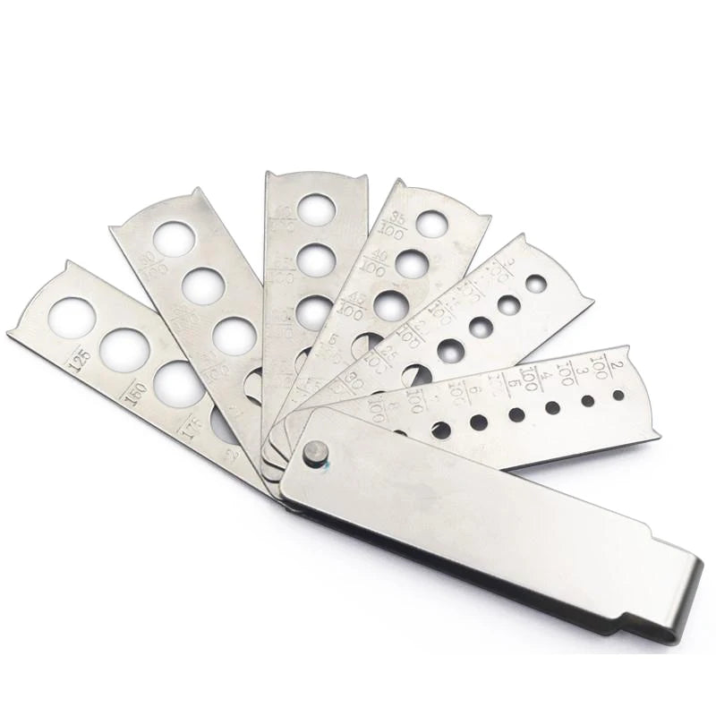 Diamond Gem Measuring Tools Fan Gem Gauge 2pcs/lot