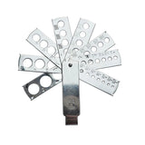 Diamond Gem Measuring Tools Fan Gem Gauge 2pcs/lot