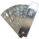 Diamond Gem Measuring Tools Fan Gem Gauge 2pcs/lot