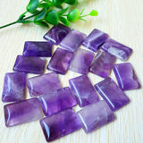 Natural Amethyst Square/Card Hanging Drop Pendant