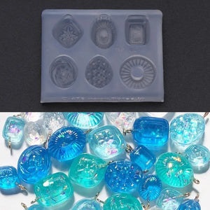 Mini Candy Pendant DIY Keychain Earrings Mold Resin Casing Tool