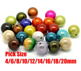 Acrylic Round Ball Spacer Beads 4-20MM for Jewelry Making