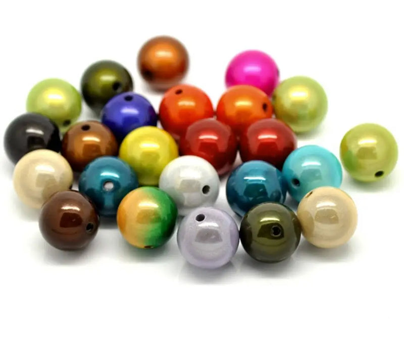 Acrylic Round Ball Spacer Beads 4-20MM for Jewelry Making