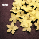 100Pcs 28mm Mixed Colorful Sharp Petal Flower Acrylic Spacer Beads DIY