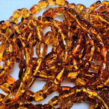 Piebald Amber Rock Stone Beads Bracelet DIY Gift