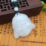 Afghan jade pendant Buddha head