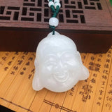 Afghan jade pendant Buddha head