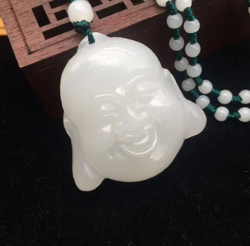 Afghan jade pendant Buddha head