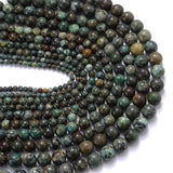 African Pine Stone Beads Round Spacer Beads 4-12MM