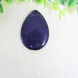 Natural Sand Stone Crafts Oval Pendant for Jewelry Making