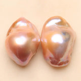 Baroque Pearl Nude Mix-color Earrings DIY Women Large 14-20MM