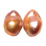 Baroque Pearl Nude Mix-color Earrings DIY Women Large 14-20MM