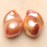 Baroque Pearl Nude Mix-color Earrings DIY Women Large 14-20MM