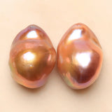 Baroque Pearl Nude Mix-color Earrings DIY Women Large 14-20MM