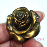Labradorite Carved Rose Pendant for Jewelry