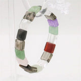 Agates Square Faceted 10mm Women Bracelet 7.5inch B1694