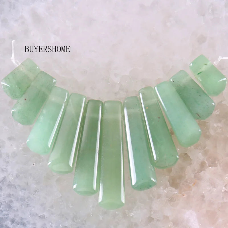 Green Aventurine Beads Pendant Set 11PCS K058