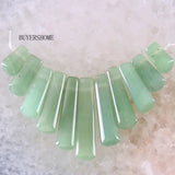 Green Aventurine Beads Pendant Set 11PCS K058