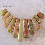 Unakite Epidote Beads Pendant Set 11PCS