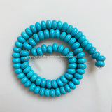 Turquoise Natural Stone Rondelle Beads - Pick Size