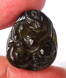 Tourmaline Carved Tiger Pendant Women's Jewelry Wedding Party Birthday Gift