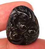 Tourmaline Carved Tiger Pendant Women's Jewelry Wedding Party Birthday Gift