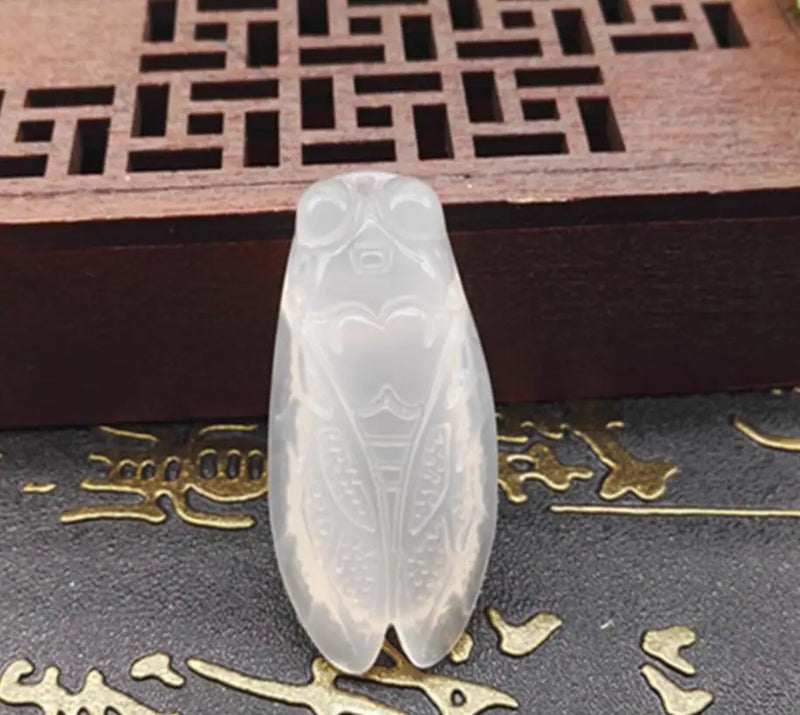 Natural Xinjiang Jade Safety Buckle Pendant Kangwa Stone