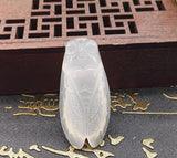 Natural Xinjiang Jade Safety Buckle Pendant Kangwa Stone