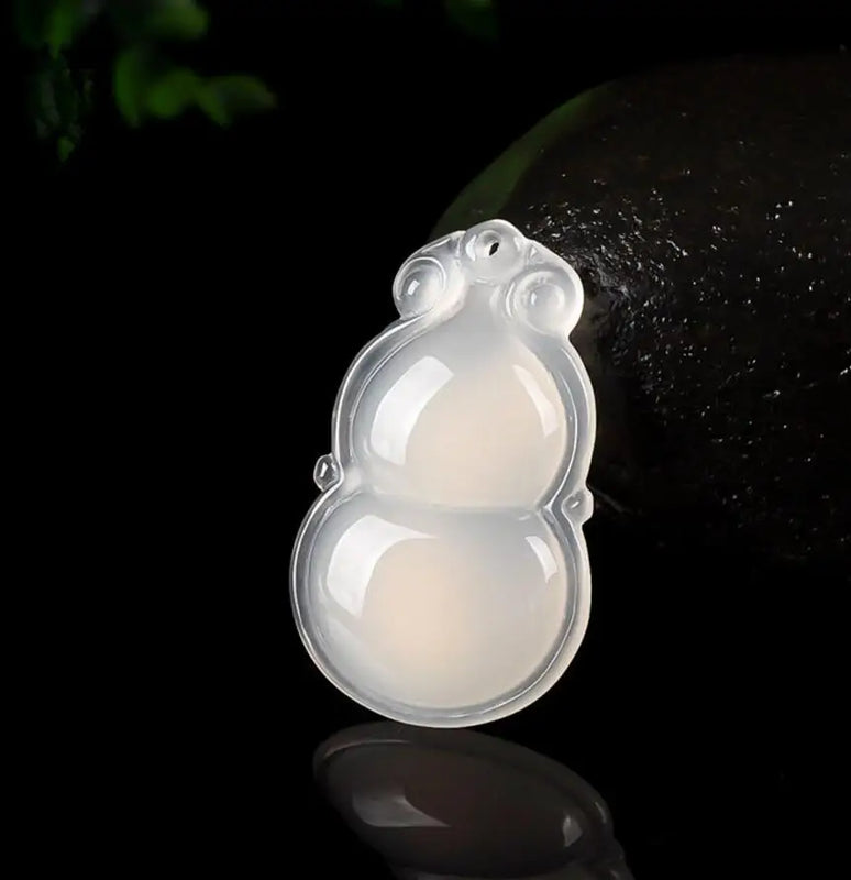 Natural Ice Type Jade Marrow Ruyi Gourd Pendant Men's Women's Necklace Direct