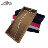 Necklace Display Tray Pendant Chain Storage Box 11*22cm