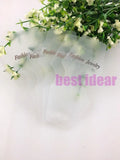 200pcs Frosted Translucent Plastic PVC Necklace Display Tag/Card