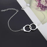 S925 Silver Handcuff Bracelet Women Wedding Party Gift