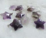 Amethyst Crystal Starfish Necklace Pendant Lot