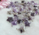 Amethyst Crystal Starfish Necklace Pendant Lot