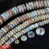 Oblate Stone Beads for Jewelry Making DIY Necklace Bracelet OSB21