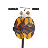 African Pattern Crystal Stud Earrings - Mixed Colors