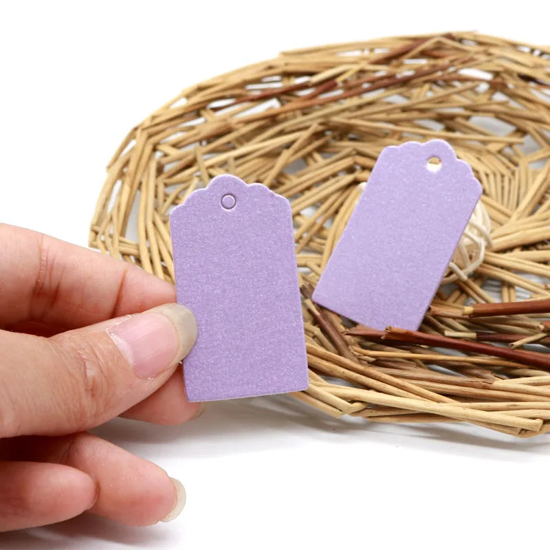 100pcs 2.4x4.4cm Noble Paper Jewelry Labels