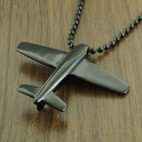 Punk Air Plane Pendant Choker Necklace Jewelry Gift